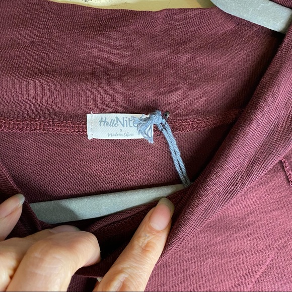 NWT HELLO NITE Mock Neck Tunic Size S - Picture 4 of 6